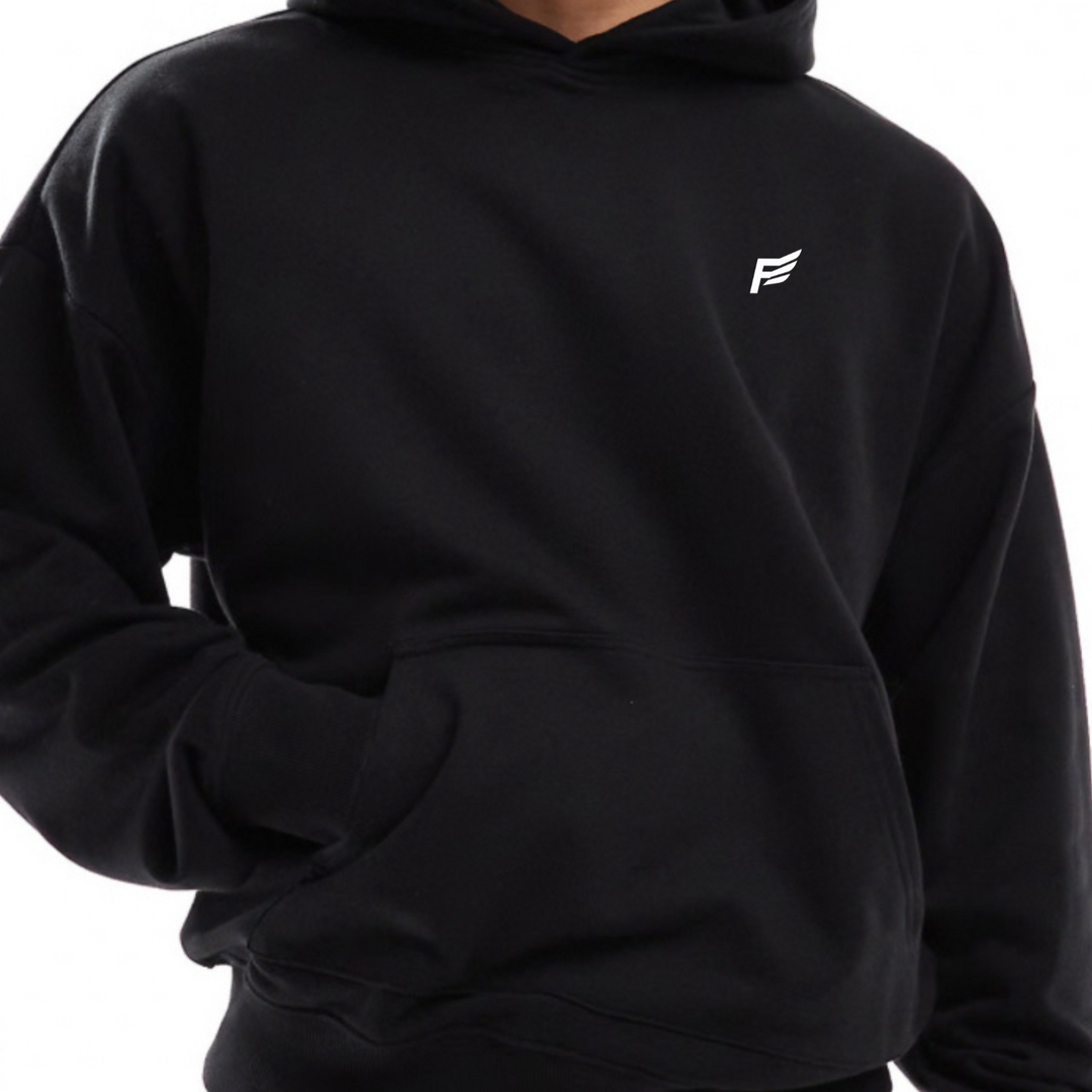 Freedom Oversized Hoodie – Black
